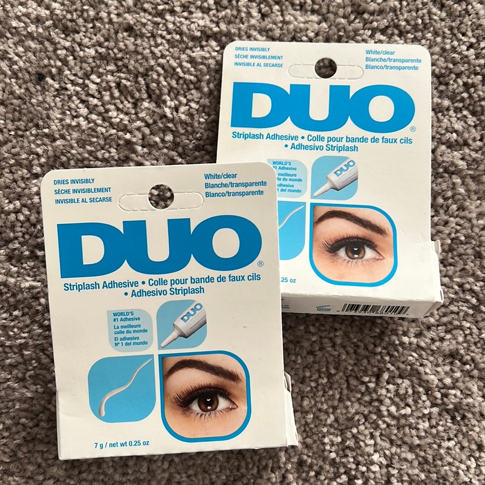 Two pack- duo clear eyelash glue